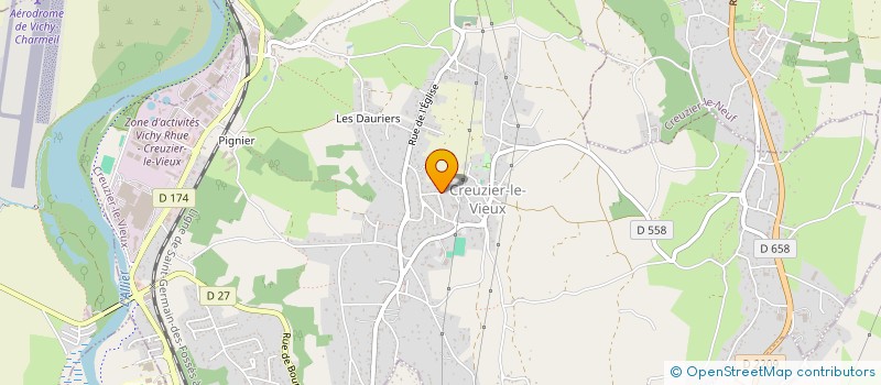 localisation de l'entreprise MONSIEUR PAUL LAURENCEAU à CREUZIER-LE-VIEUX