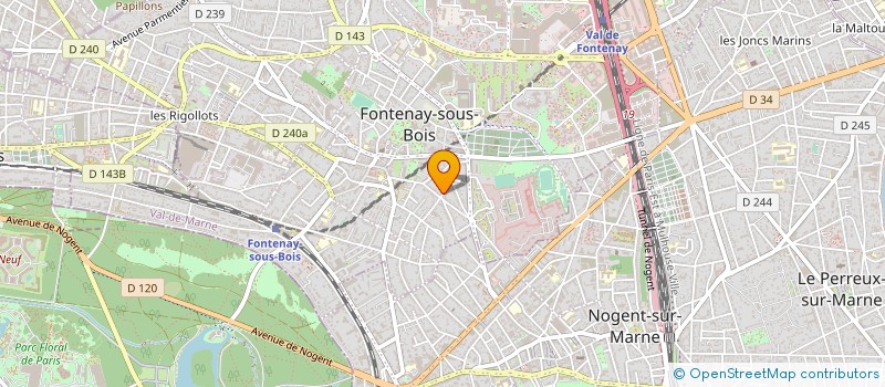 localisation de l'entreprise MONSIEUR PAUL LAURENS à FONTENAY-SOUS-BOIS