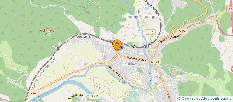 localisation de l'entreprise MONSIEUR PAUL LAUVIE  SOUILLAC