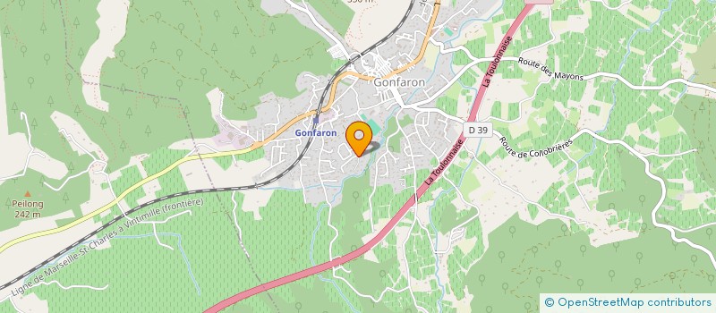 localisation de l'entreprise MONSIEUR PAUL LAVOINE  GONFARON