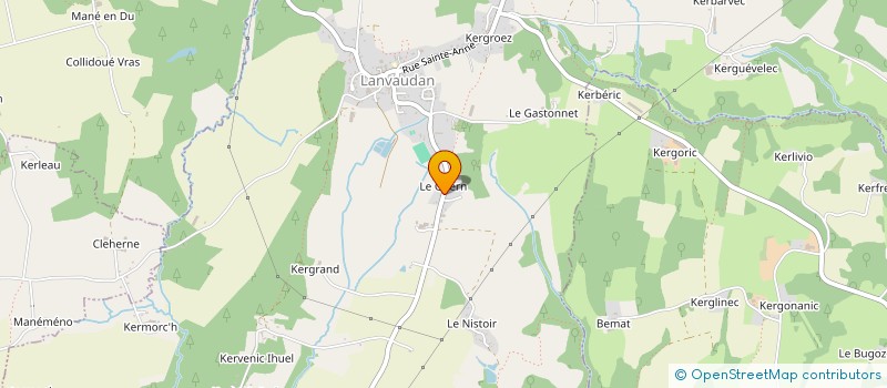 localisation de l'entreprise MONSIEUR PAUL LE BIHAN  LANVAUDAN