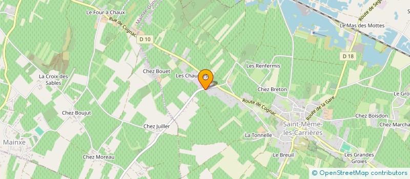 localisation de l'entreprise MONSIEUR PAUL LE BRET à SAINT-MEME-LES-CARRIERES