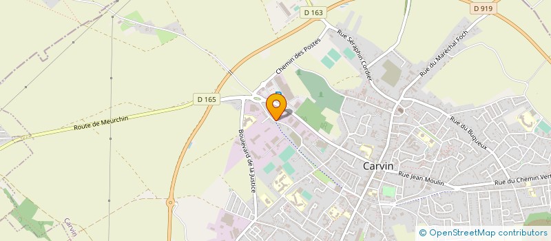 localisation de l'entreprise MONSIEUR PAUL LE BRUN  CARVIN