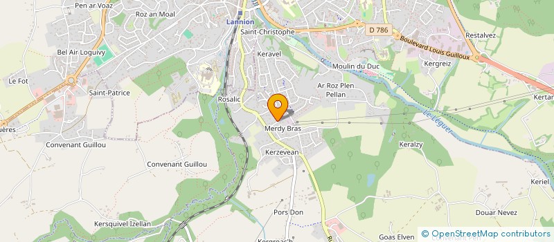 localisation de l'entreprise MONSIEUR PAUL LE DRUILLENNEC  PLOUBEZRE