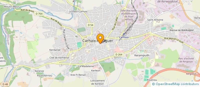 localisation de l'entreprise MONSIEUR PAUL LE GOAZIOU à CARHAIX-PLOUGUER