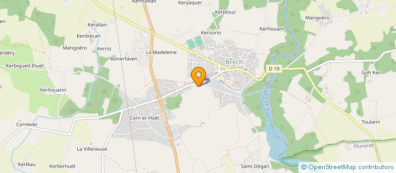 localisation de l'entreprise MONSIEUR PAUL LE GUEN  BRECH