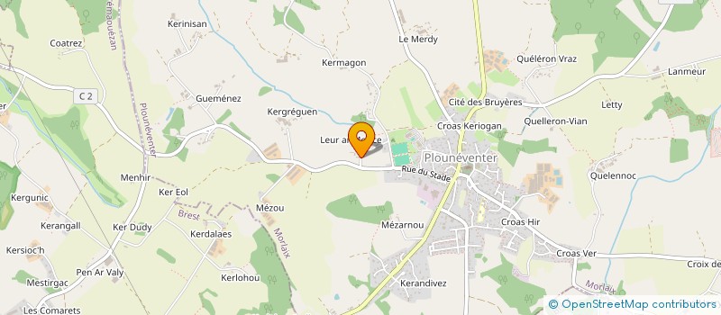 localisation de l'entreprise MONSIEUR PAUL LE ROUX  PLOUNEVENTER