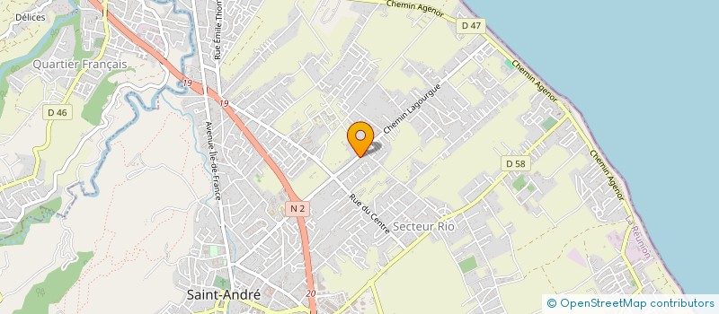 localisation de l'entreprise MONSIEUR PAUL LEBON  SAINT-ANDRE