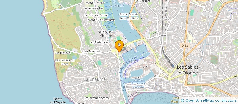 localisation de l'entreprise MONSIEUR PAUL LEC'HVIEN à LES SABLES D'OLONNE