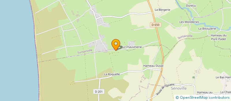 localisation de l'entreprise MONSIEUR PAUL LECHEVALLIER  SORTOSVILLE-EN-BEAUMONT