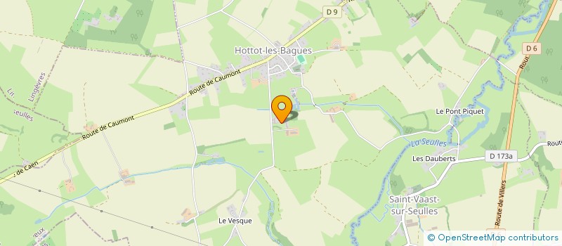 localisation de l'entreprise MONSIEUR PAUL LEFEVRE  HOTTOT LES BAGUES