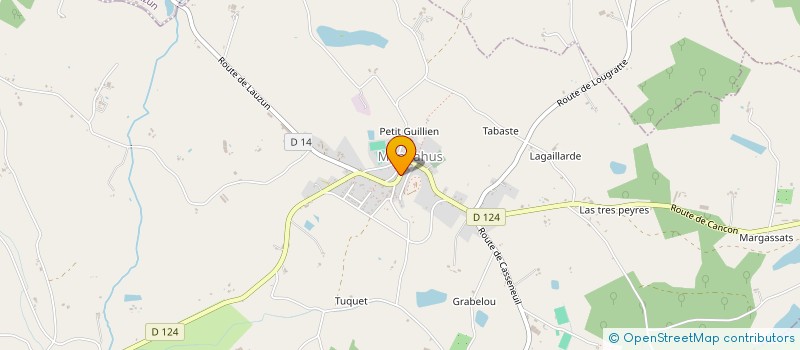 localisation de l'entreprise MONSIEUR PAUL LEGRAND  MONBAHUS