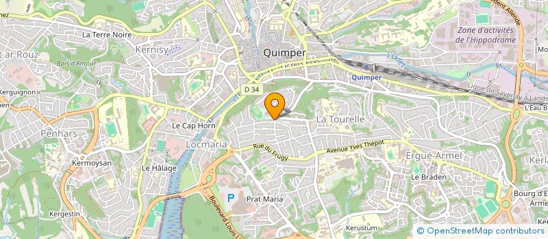 localisation de l'entreprise MONSIEUR PAUL LEMOINE à QUIMPER