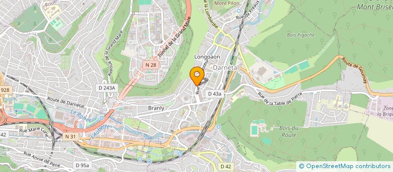 localisation de l'entreprise MONSIEUR PAUL LEMOINE  DARNETAL