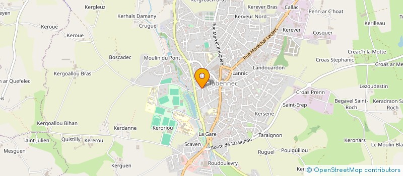 localisation de l'entreprise MONSIEUR PAUL LEON  PLABENNEC