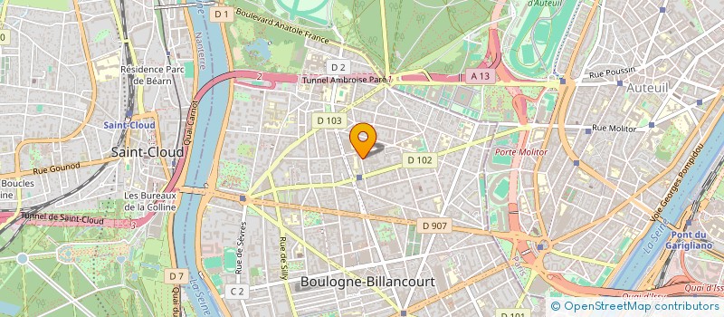 localisation de l'entreprise MONSIEUR PAUL LEOTARD  BOULOGNE-BILLANCOURT