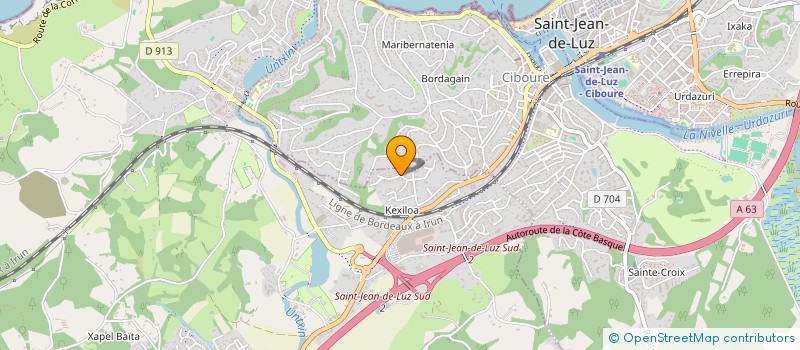 localisation de l'entreprise MONSIEUR PAUL LEPINEY  URRUGNE