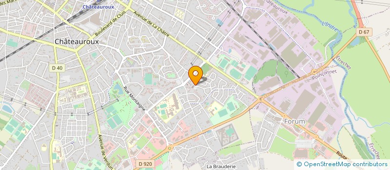 localisation de l'entreprise MONSIEUR PAUL LEROUX à CHATEAUROUX
