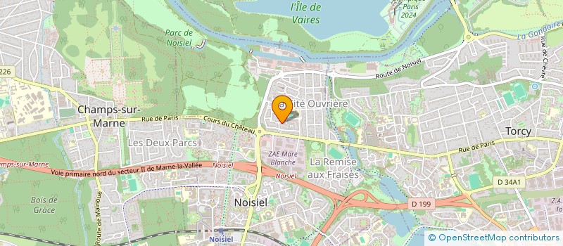 localisation de l'entreprise MONSIEUR PAUL LEROUX  NOISIEL