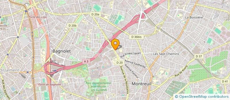 localisation de l'entreprise MONSIEUR PAUL LEROY à MONTREUIL