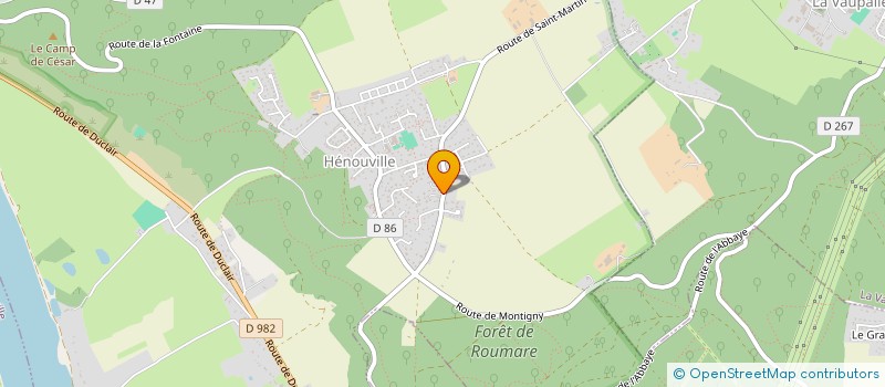 localisation de l'entreprise MONSIEUR PAUL LESEIGNEUR  HENOUVILLE
