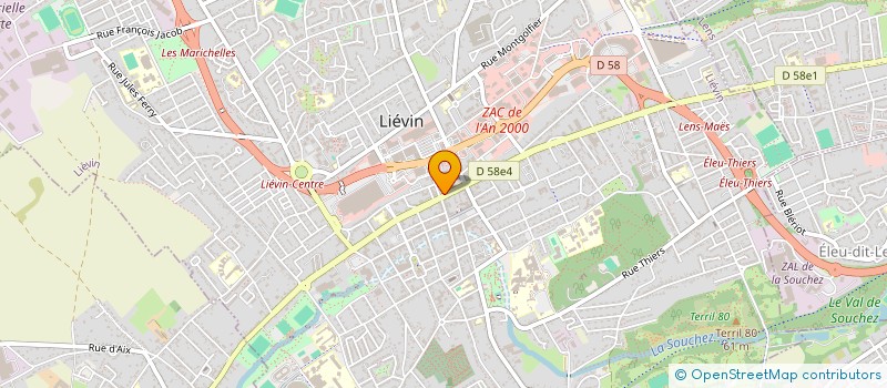 localisation de l'entreprise MONSIEUR PAUL LESUR à LIEVIN