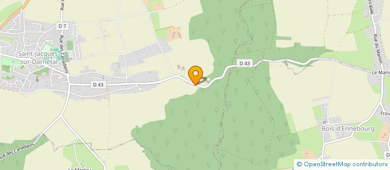 localisation de l'entreprise MONSIEUR PAUL LETENDRE à SAINT-JACQUES-SUR-DARNETAL