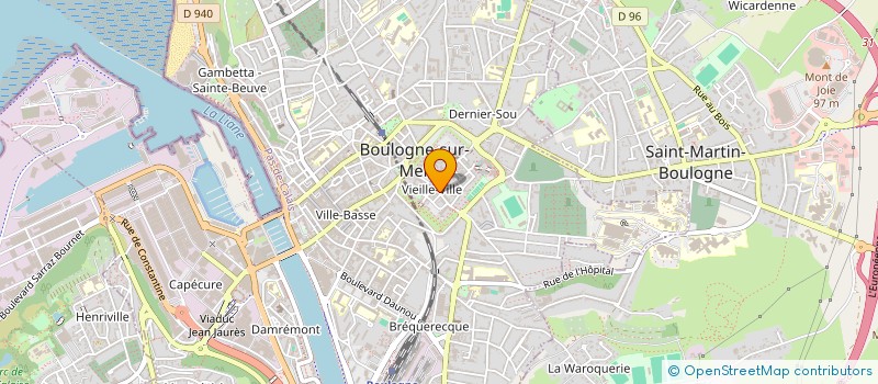 localisation de l'entreprise MONSIEUR PAUL LEVEL  BOULOGNE-SUR-MER