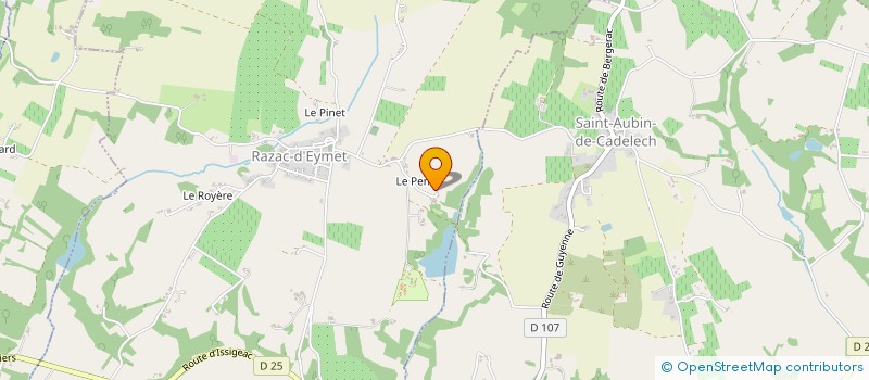 localisation de l'entreprise MONSIEUR PAUL LONGMUIR  RAZAC-D'EYMET