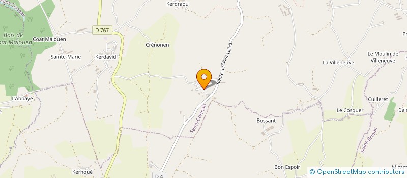 localisation de l'entreprise MONSIEUR PAUL LOUDER  SAINT-CONNAN