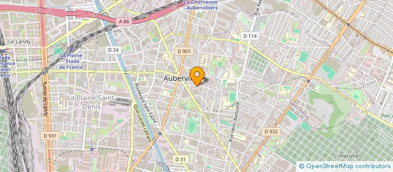 localisation de l'entreprise MONSIEUR PAUL LOUIS MARIE LONCEINT  AUBERVILLIERS