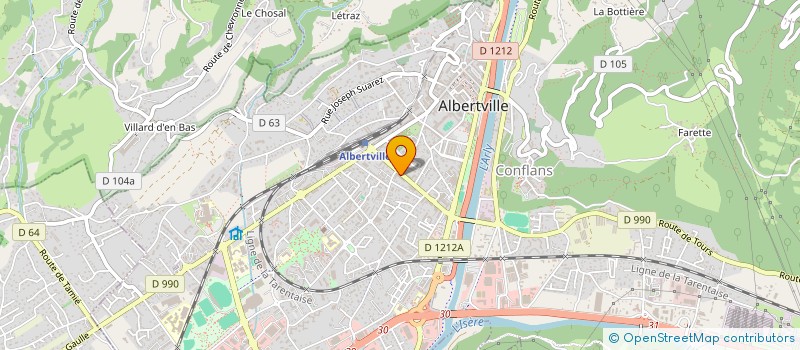 localisation de l'entreprise MONSIEUR PAUL LUBINO à ALBERTVILLE
