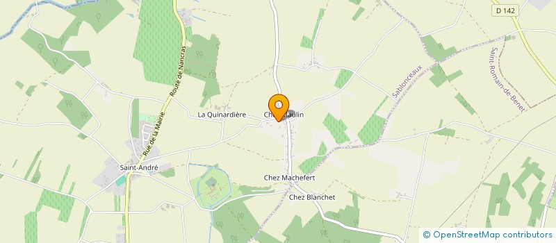 localisation de l'entreprise MONSIEUR PAUL LUCAZEAU  SABLONCEAUX