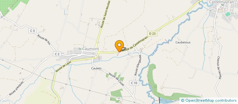 localisation de l'entreprise MONSIEUR PAUL MACABIAU  CAUMONT