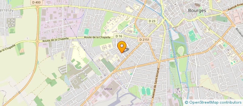 localisation de l'entreprise MONSIEUR PAUL MADELEINE  BOURGES