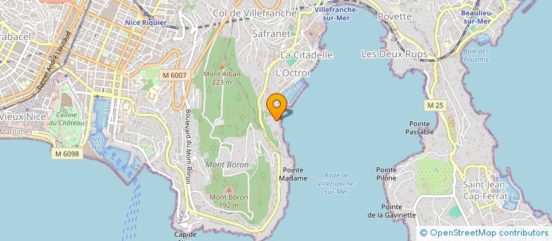 localisation de l'entreprise MONSIEUR PAUL MAHACEK à VILLEFRANCHE-SUR-MER