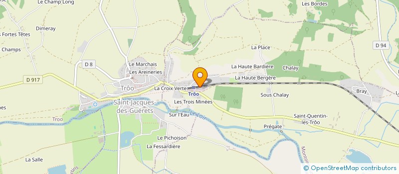 localisation de l'entreprise MONSIEUR PAUL MANCEAU à MONTOIRE SUR LE LOIR