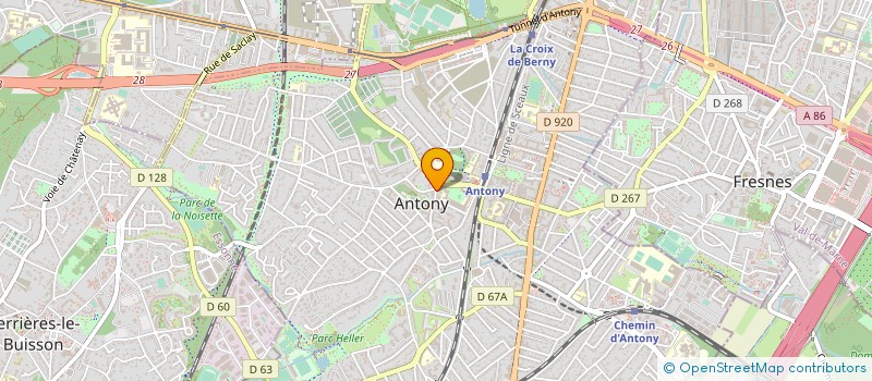 localisation de l'entreprise MONSIEUR PAUL MANNION  ANTONY
