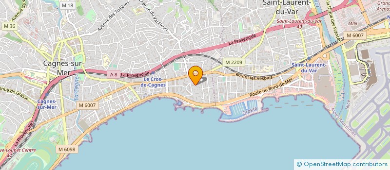 localisation de l'entreprise MONSIEUR PAUL-MARC NEGRE à CAGNES SUR MER