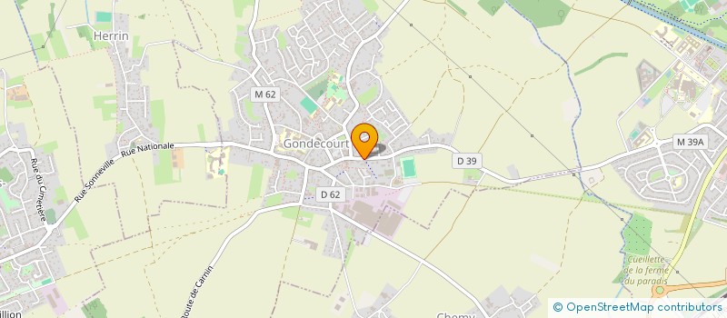 localisation de l'entreprise MONSIEUR PAUL MARCHAND  GONDECOURT