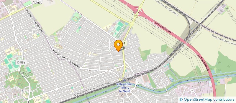 localisation de l'entreprise MONSIEUR PAUL MARIANI  MITRY-MORY