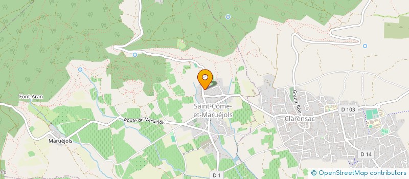 localisation de l'entreprise MONSIEUR PAUL MARIGNAN  SAINT-COME-ET-MARUEJOLS