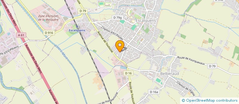 localisation de l'entreprise MONSIEUR PAUL MARIO  ESCALQUENS