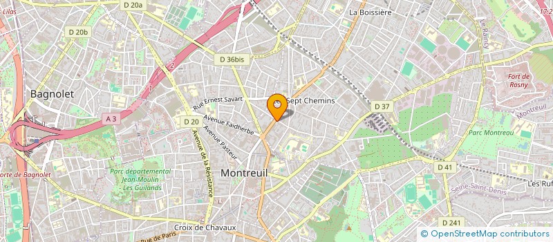 localisation de l'entreprise MONSIEUR PAUL MARQUES  MONTREUIL