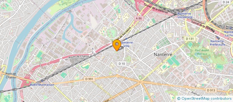 localisation de l'entreprise MONSIEUR PAUL MARTIN à NANTERRE