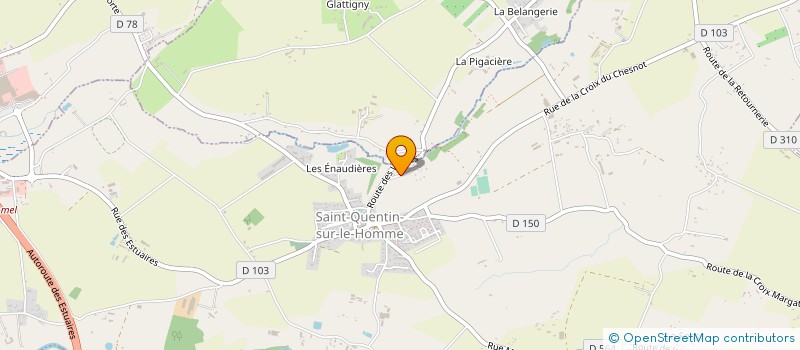 localisation de l'entreprise MONSIEUR PAUL MARTIN à SAINT-QUENTIN-SUR-LE-HOMME