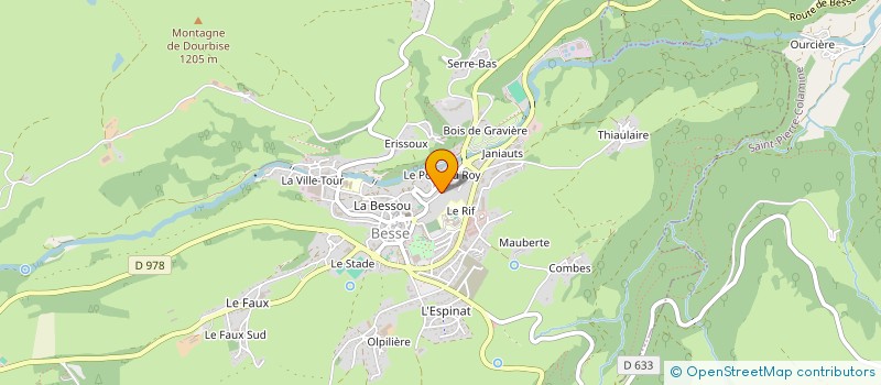 localisation de l'entreprise MONSIEUR PAUL MARTIN  BESSE ET SAINT ANASTAISE