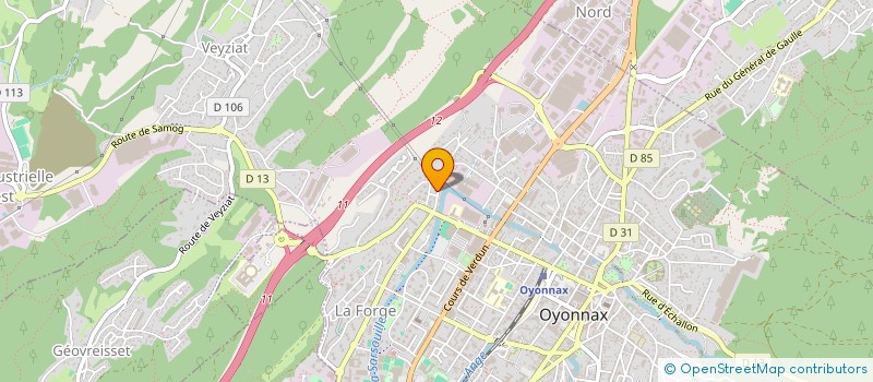 localisation de l'entreprise MONSIEUR PAUL MARTIN à OYONNAX