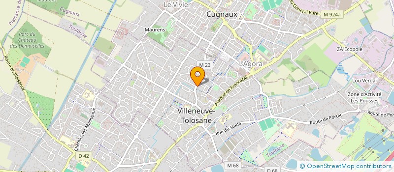localisation de l'entreprise MONSIEUR PAUL MARTY  VILLENEUVE-TOLOSANE