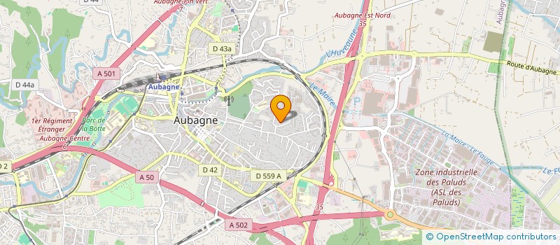 localisation de l'entreprise MONSIEUR PAUL MASSA à AUBAGNE